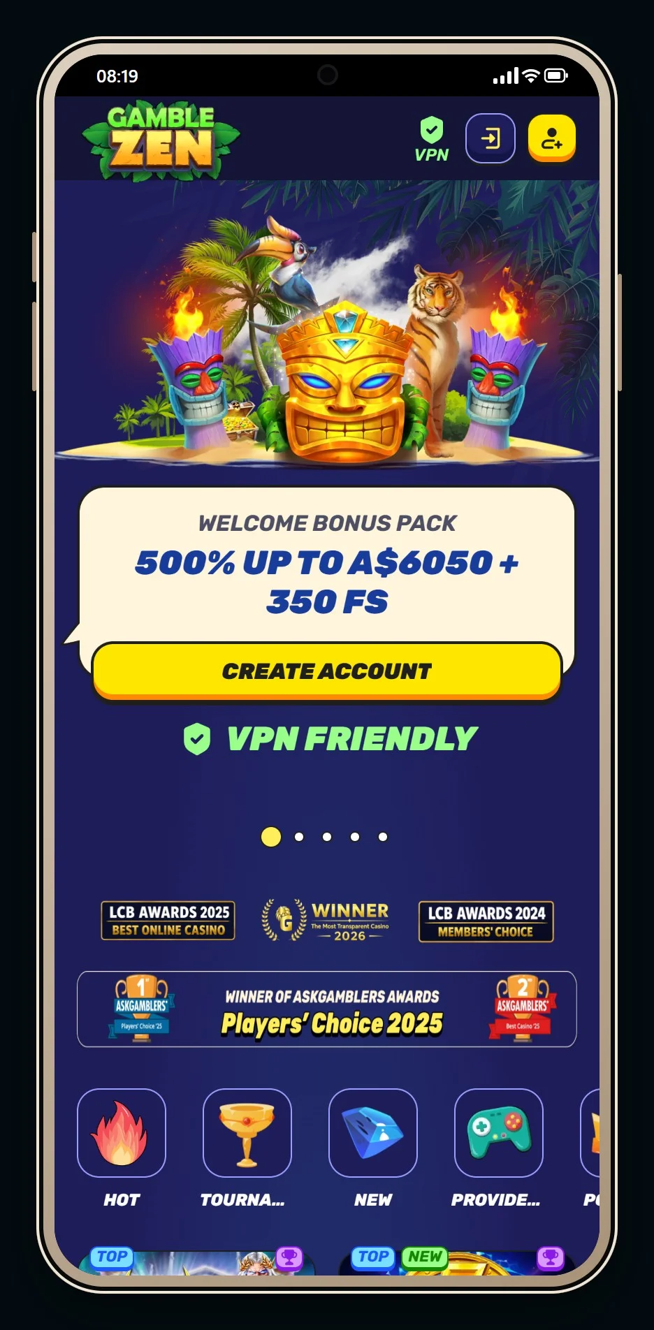 best online casinos that accept ecopayz deposits: Gamblezen lobby