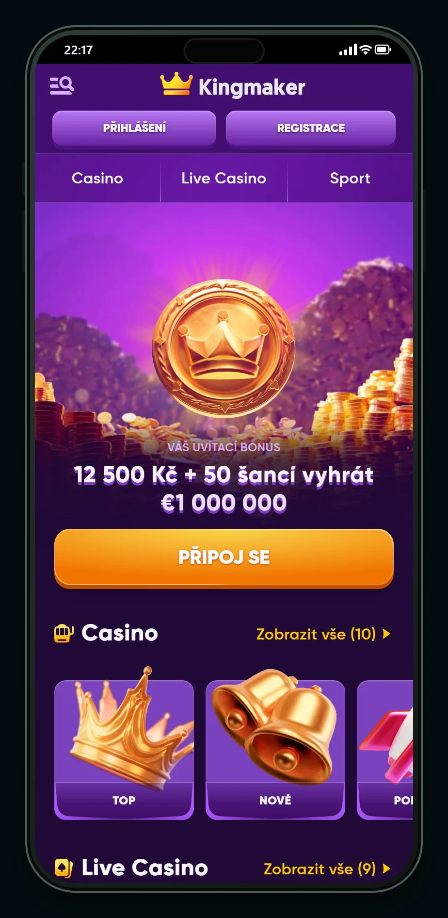 online kasina s ecoPayz: lobby kasina Kingmaker