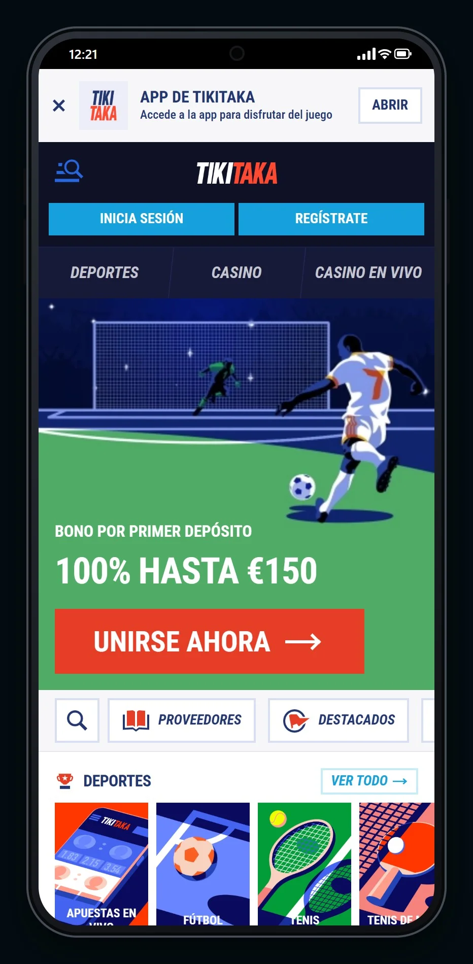 casinos que aceptan ecoPayz: la página principal del casino TikiTaka