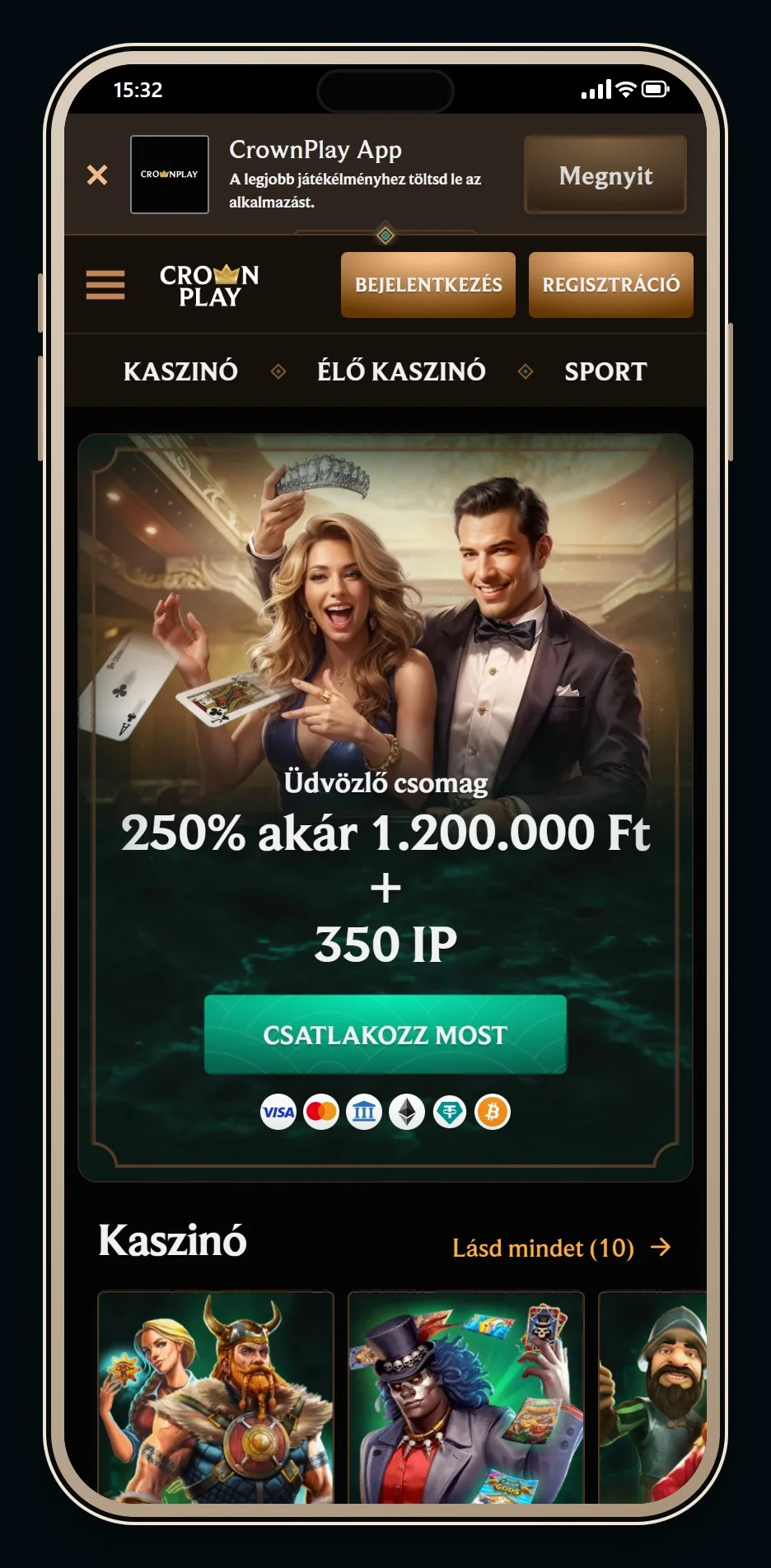 ecopayz casino online: CrownPlay kaszinó kezdőlapja