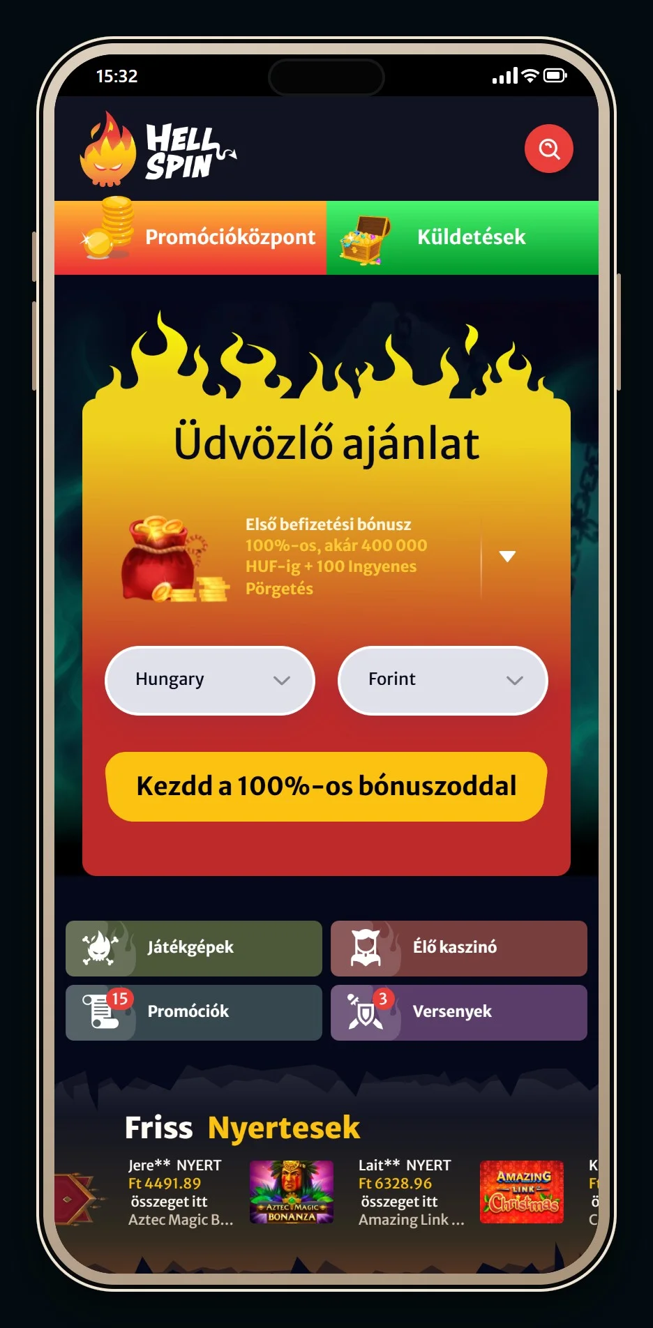 payz kaszinó oldalak: HellSpin kaszinó kezdőlapja